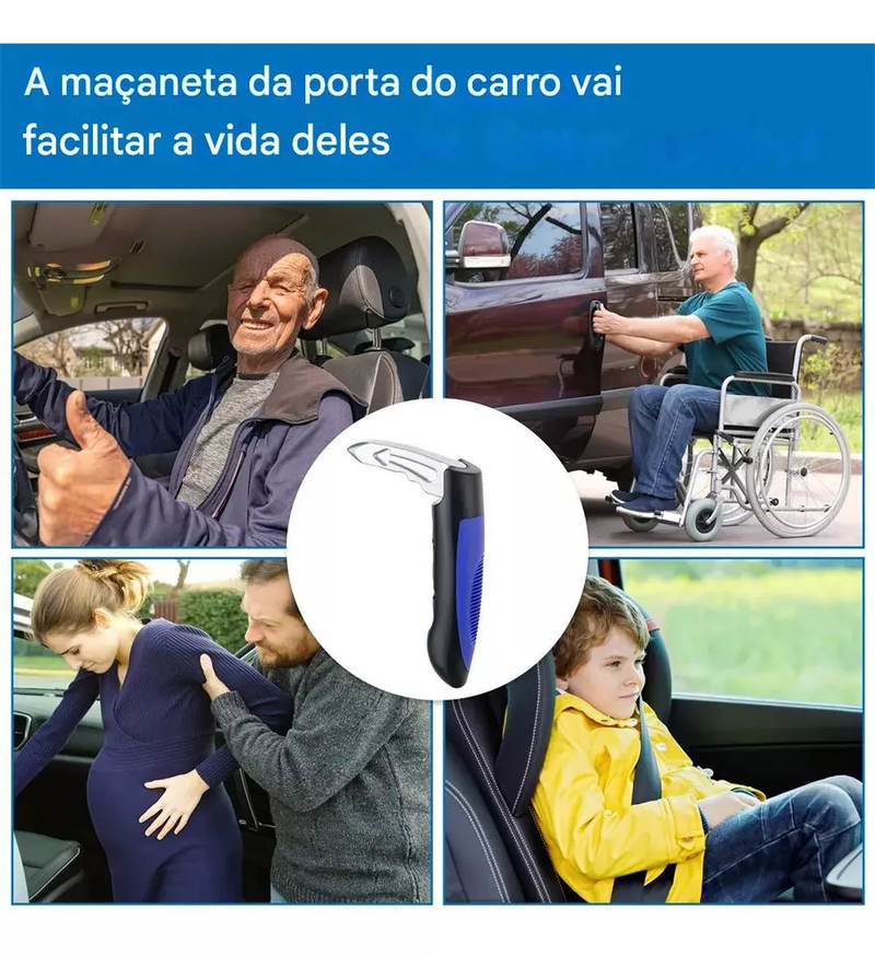 Alça de Apoio Auxiliar Automotivo - Idosos, Gestantes, PCD e Lesionados